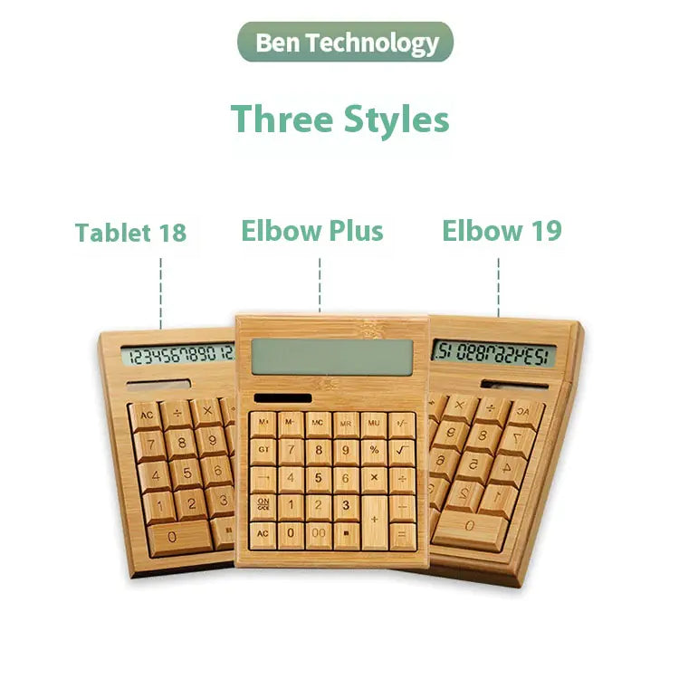 Eco-Friendly Bamboo Solar Calculator