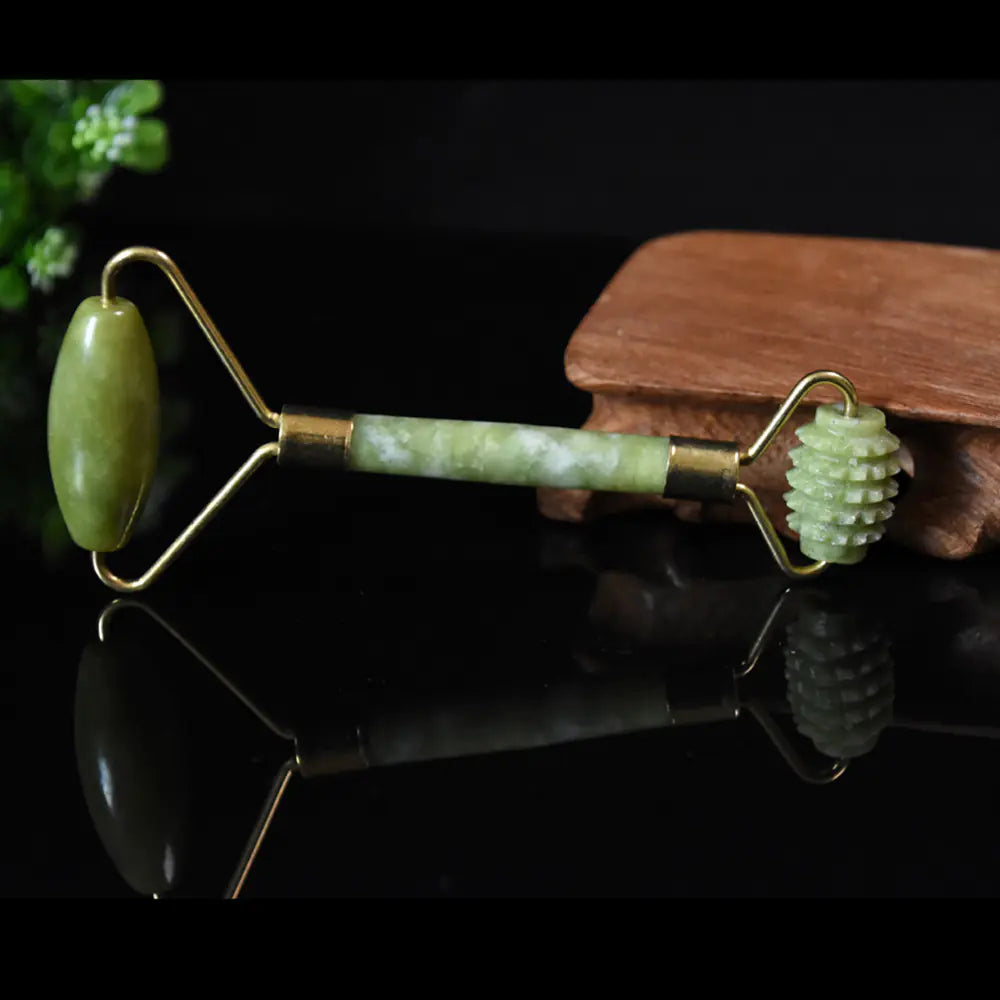 Jade Beauty Roller and Gua Sha Massager Tool