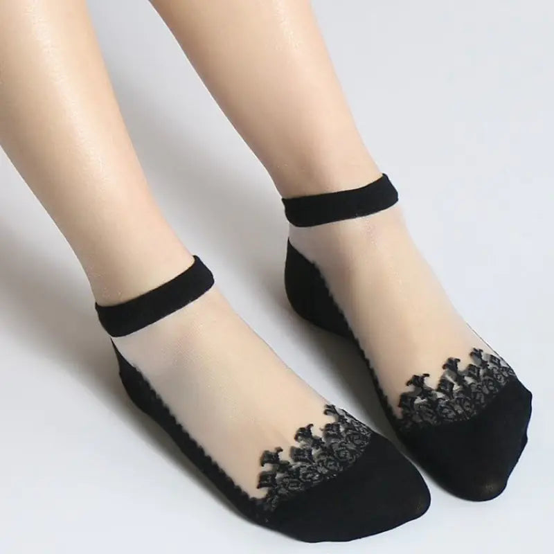 Korean Socks and Glass Stockings Set