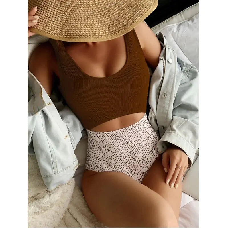 2023 New High-Waist U-Shaped Bikini Swimsuit for Women