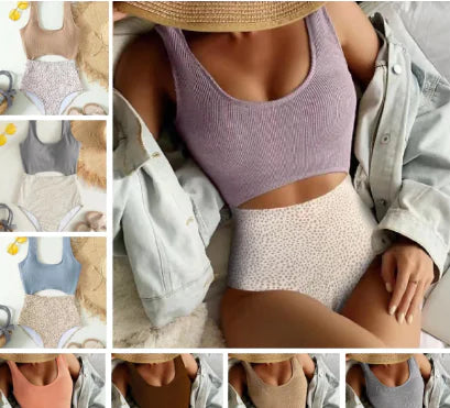 2023 New High-Waist U-Shaped Bikini Swimsuit for Women