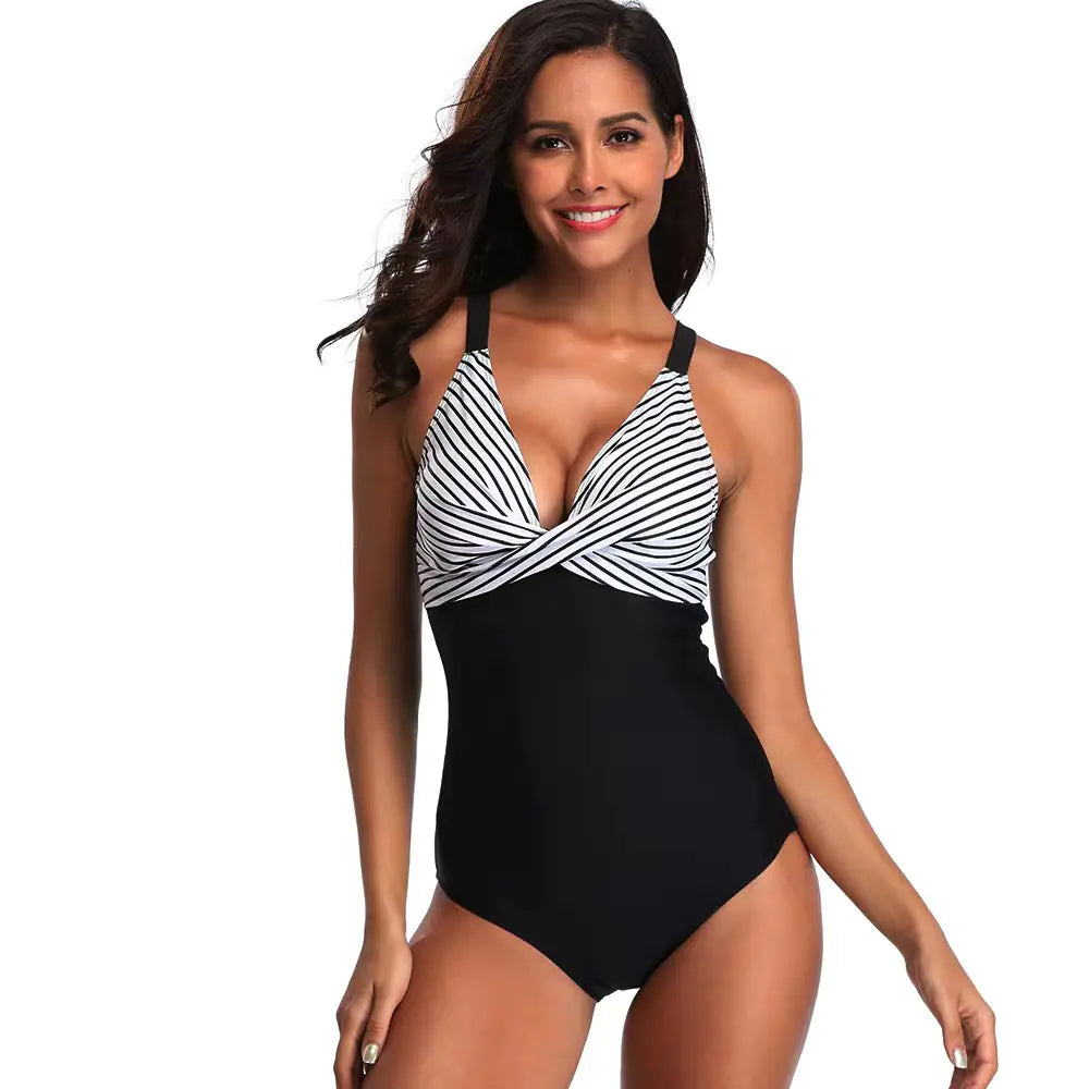 Plus Size Women's Swimsuit - New Stylish One-Piece
