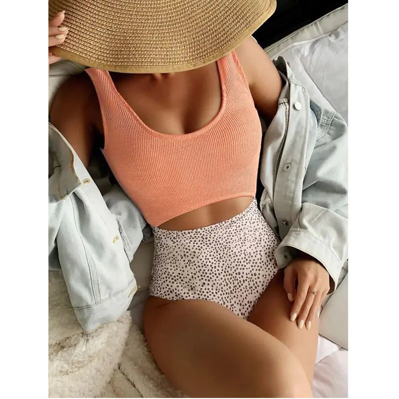 2023 New High-Waist U-Shaped Bikini Swimsuit for Women