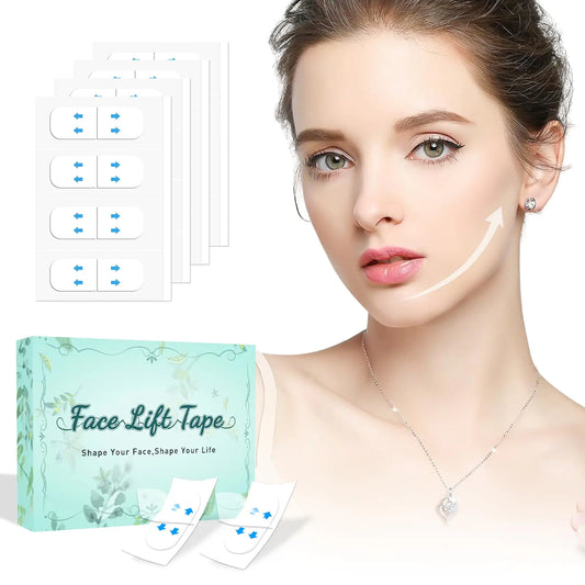 KOSOBO Face Tape Lifting Face Lift Tape Under MakeupNeck Lifting Tape Invisible Face Lifter Tape for Sagging Skin Instant Facelift Tape for Face Skin Tape for Jowls Eyes(1 Count (Pack of 280))
