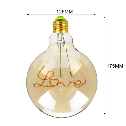 G125 Vintage LED Soft Filament Decorative Bulb